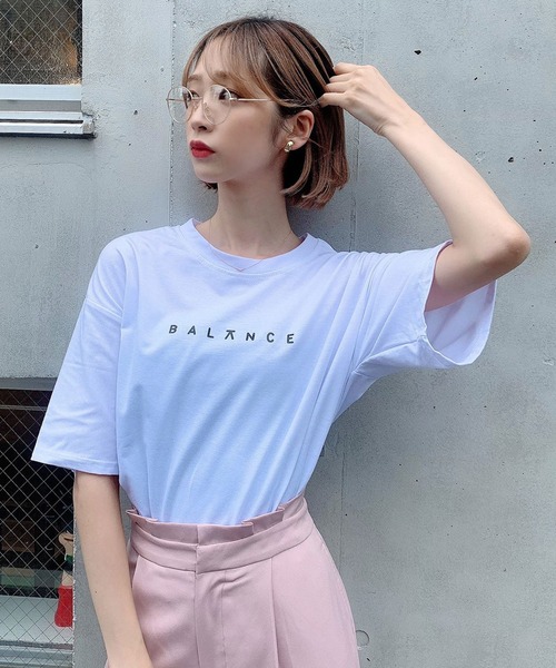 Voyage titty&Co.PETIT（ボヤージュティティアンドコープチ）の「【Voyage titty&Co.】Balance Tee（Tシャツ/カットソー・レディース・ホワイト/ブラック・FREE）」の10枚目の写真