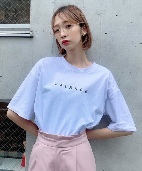 Voyage titty&Co.PETIT（ボヤージュティティアンドコープチ）の「【Voyage titty&Co.】Balance Tee（Tシャツ/カットソー・レディース・ホワイト/ブラック・FREE）」の5枚目の写真