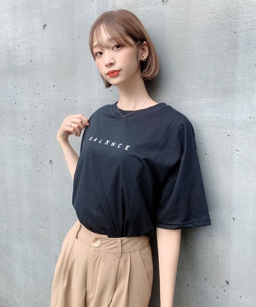 Voyage titty&Co.PETIT（ボヤージュティティアンドコープチ）の「【Voyage titty&Co.】Balance Tee（Tシャツ/カットソー・レディース・ホワイト/ブラック・FREE）」の13枚目の写真