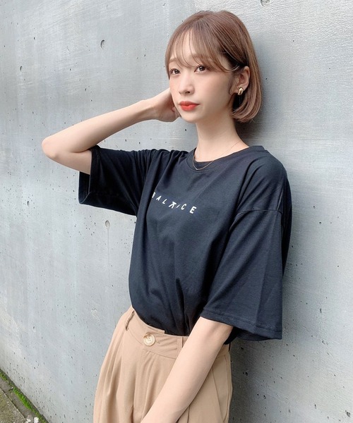 Voyage titty&Co.PETIT（ボヤージュティティアンドコープチ）の「【Voyage titty&Co.】Balance Tee（Tシャツ/カットソー・レディース・ホワイト/ブラック・FREE）」の15枚目の写真