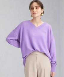 green label relaxing | LAUNDRY ランドリー W/N Vネック プルオーバー ニット ボーダー -ウォッシャブル-(ニット/セーター)