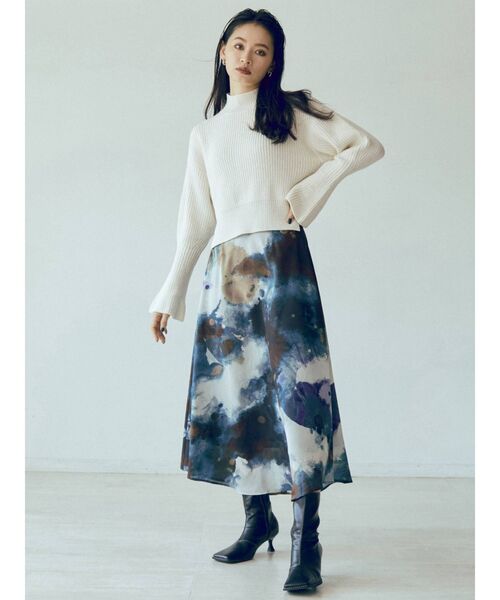 MURUA(ムルーア)の「ワイドスクエアブーツ(ブーツ・レディース・ブラック/ブラウン・35/36/37)」の6枚目の写真