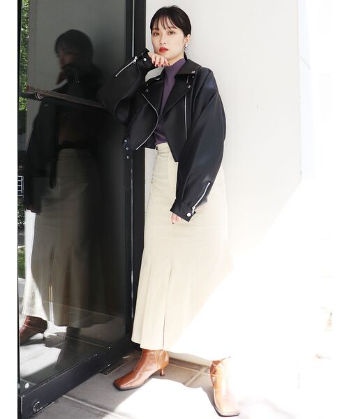 MURUA(ムルーア)の「ワイドスクエアブーツ(ブーツ・レディース・ブラック/ブラウン・35/36/37)」の3枚目の写真