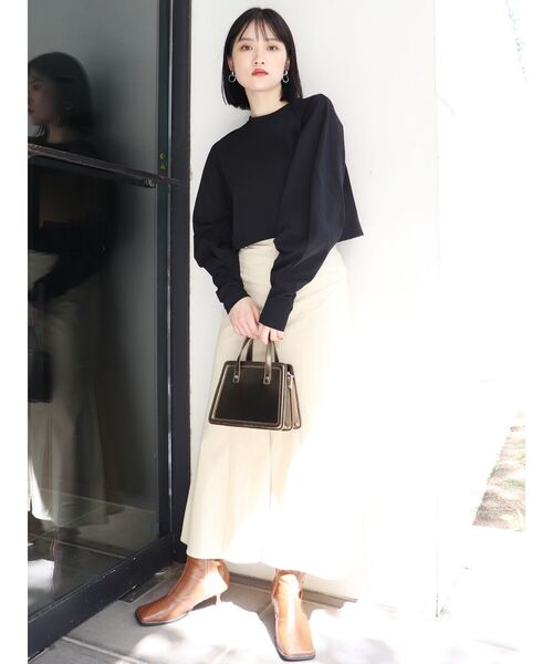 MURUA(ムルーア)の「ワイドスクエアブーツ(ブーツ・レディース・ブラック/ブラウン・35/36/37)」の5枚目の写真