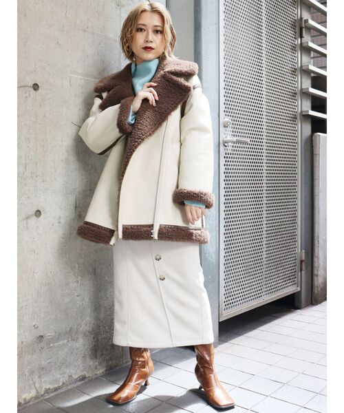 MURUA(ムルーア)の「ワイドスクエアブーツ(ブーツ・レディース・ブラック/ブラウン・35/36/37)」の7枚目の写真