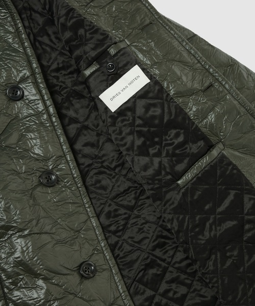 DRIES VAN NOTEN(ドリスヴァンノッテン)の「RINK 3248 M.W.COAT(ステンカラーコート・メンズ・カーキ/黄土色系・M/L)」の4枚目の写真