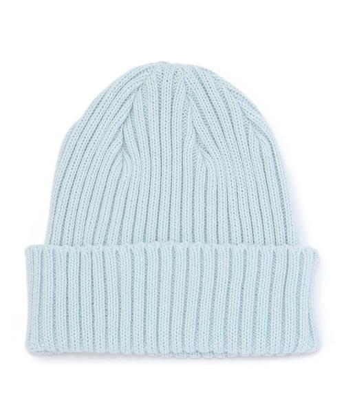 BEAUTY&YOUTH UNITED ARROWS（ビューティーアンドユースユナイテッドアローズ）の「BY コットン リブ ワッチキャップ◆（ニットキャップ/ビーニー・メンズ・オフホワイト/ブラック/オレンジ/ネイビー/ベージュ/ライトブルー・フリー）」の4枚目の写真