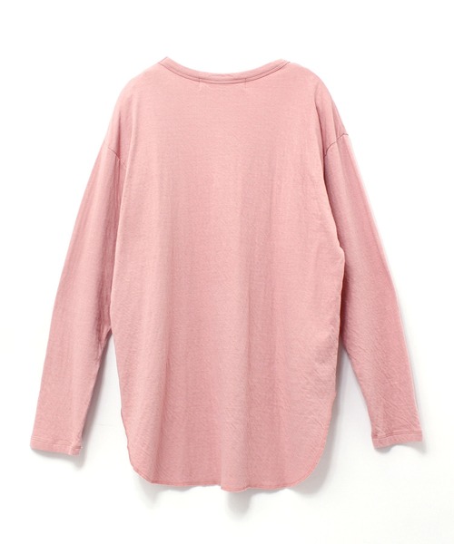 Audition(オーディション)の「M1726 オーガニック接結天竺デザインスリーブプルオーバー(Tシャツ/カットソー・レディース・ダークベージュ/ベビーピンク/オフホワイト・MEDIUM)」の22枚目の写真