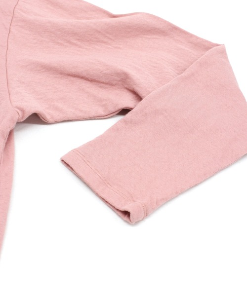 Audition(オーディション)の「M1726 オーガニック接結天竺デザインスリーブプルオーバー(Tシャツ/カットソー・レディース・ダークベージュ/ベビーピンク/オフホワイト・MEDIUM)」の20枚目の写真