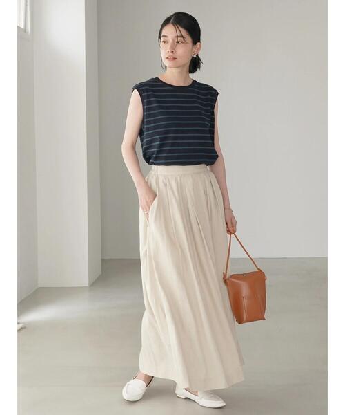 AMERICAN HOLIC（アメリカンホリック）の「裾ラウンドノースリーブカットプルオーバー（Tシャツ/カットソー・レディース・ブラック/グレイッシュベージュ/ブルー系その他2/その他7・L/S/M）」の18枚目の写真