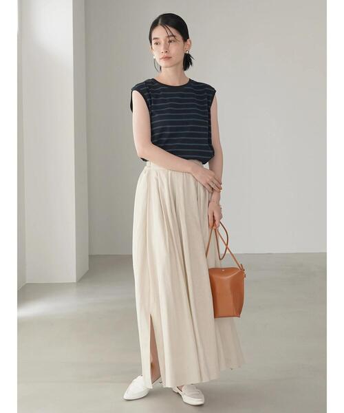 AMERICAN HOLIC（アメリカンホリック）の「裾ラウンドノースリーブカットプルオーバー（Tシャツ/カットソー・レディース・ブラック/グレイッシュベージュ/ブルー系その他2/その他7・L/S/M）」の20枚目の写真