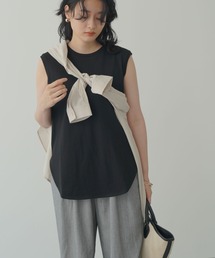 AMERICAN HOLIC | 裾ラウンドノースリーブカットプルオーバー(Tシャツ/カットソー)