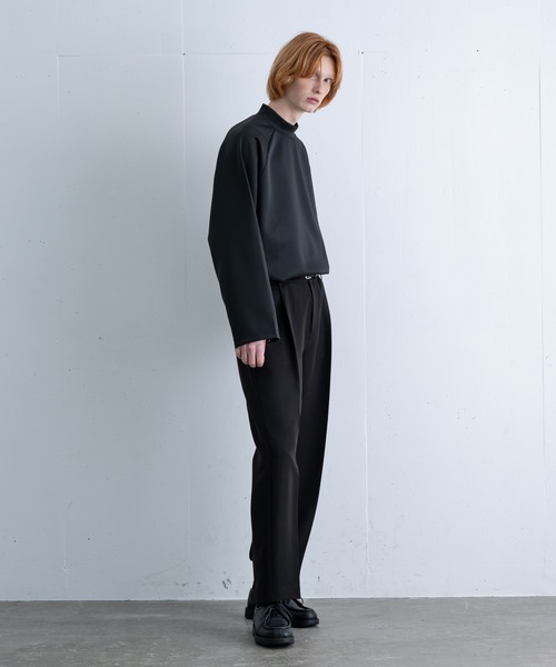 ln fortis（ロンフォルティス）の「ln fortis - 2wayスリーブモックネックTシャツ（Tシャツ/カットソー・メンズ・ホワイト/ブラック・SMALL/MEDIUM）」の16枚目の写真