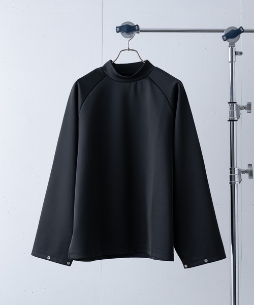 ln fortis（ロンフォルティス）の「ln fortis - 2wayスリーブモックネックTシャツ（Tシャツ/カットソー・メンズ・ホワイト/ブラック・SMALL/MEDIUM）」の8枚目の写真