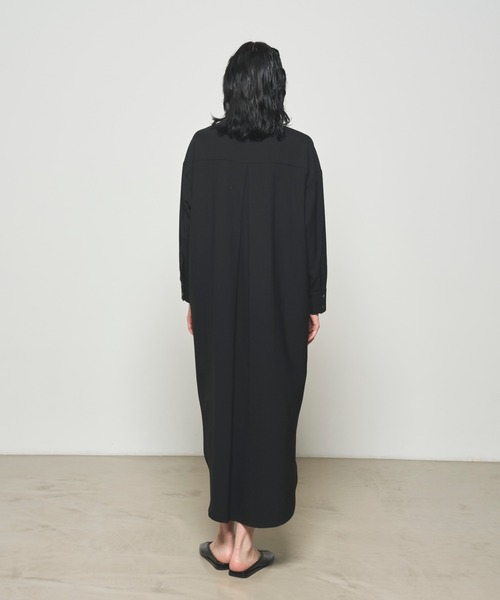 N.O.R.C by the line（ノークバイザライン）の「バンドカラーシャツワンピース（シャツワンピース・レディース・ベージュ/ブラック/ピンク/アッシュブラウン・L/S/M）」の16枚目の写真