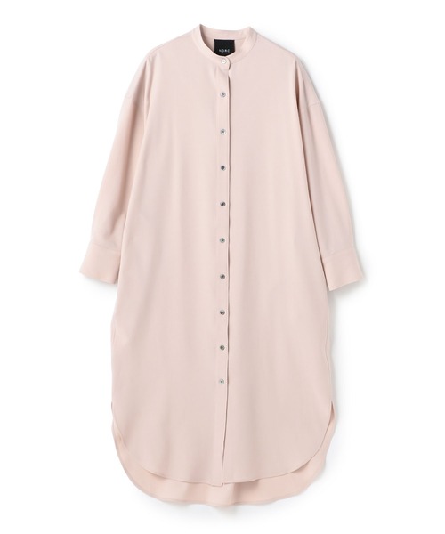 N.O.R.C by the line（ノークバイザライン）の「バンドカラーシャツワンピース（シャツワンピース・レディース・ベージュ/ブラック/ピンク/アッシュブラウン・L/S/M）」の14枚目の写真