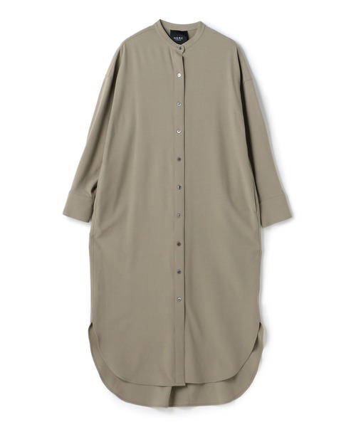 N.O.R.C by the line（ノークバイザライン）の「バンドカラーシャツワンピース（シャツワンピース・レディース・ベージュ/ブラック/ピンク/アッシュブラウン・L/S/M）」の11枚目の写真