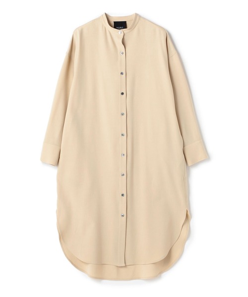 N.O.R.C by the line（ノークバイザライン）の「バンドカラーシャツワンピース（シャツワンピース・レディース・ベージュ/ブラック/ピンク/アッシュブラウン・L/S/M）」の12枚目の写真