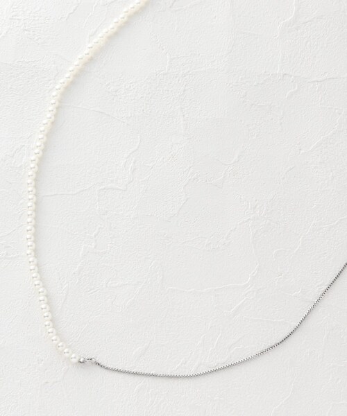 SHOO・LA・RUE(シューラルー)の「◆エコパールマルチWAYスライダーネックレス(ネックレス・レディース・シルバー/ゴールド・00)」の1枚目の写真