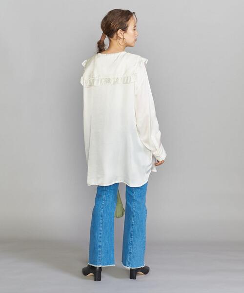 PROVOKE (プロヴォーク)の「<provoke>フリルカラー シャツ◆(シャツ/ブラウス・レディース・ブラック/オフホワイト・FREE)」の14枚目の写真