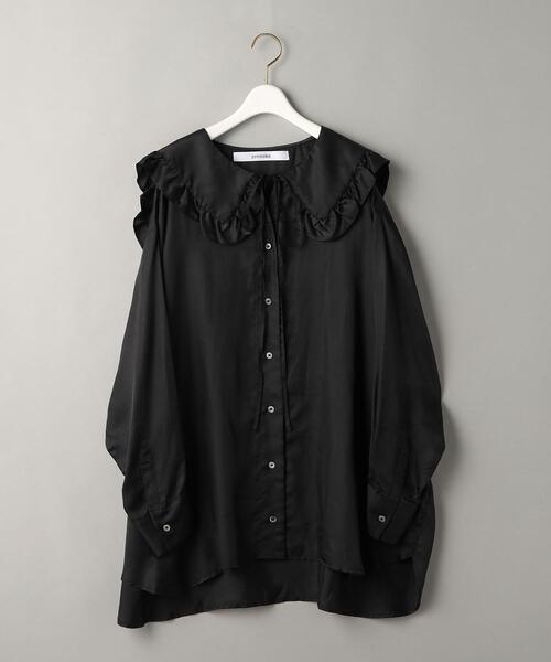 PROVOKE (プロヴォーク)の「<provoke>フリルカラー シャツ◆(シャツ/ブラウス・レディース・ブラック/オフホワイト・FREE)」の15枚目の写真