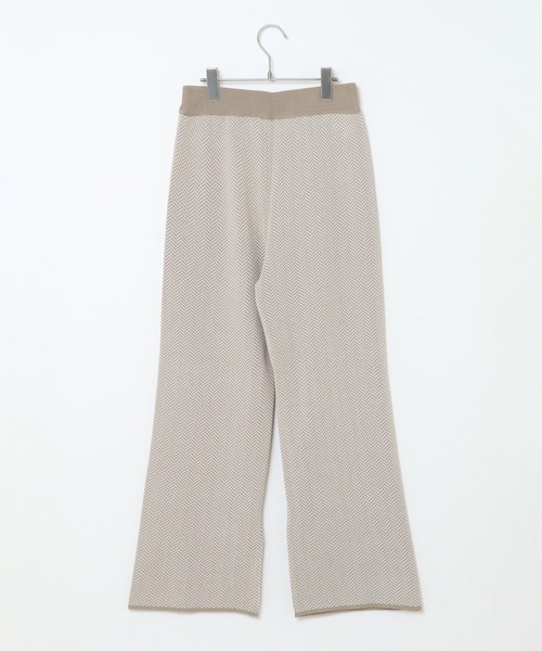 ikka（イッカ）の「ヘリンボーンニットパンツ（その他パンツ・レディース・チャコールグレー/ベージュ・M）」の3枚目の写真