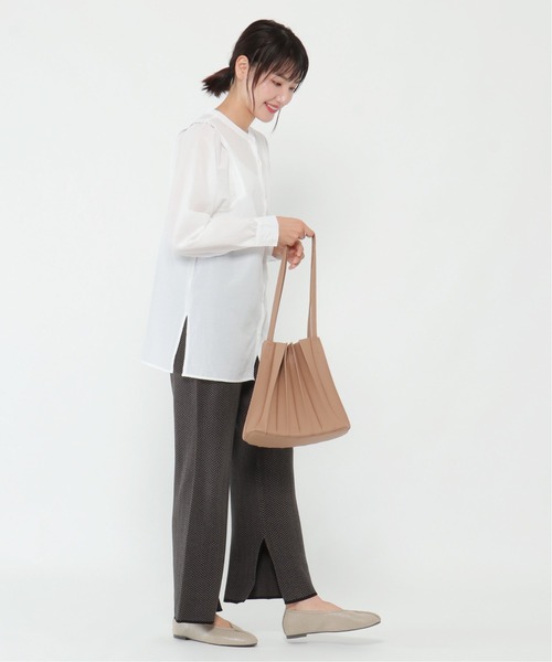 ikka（イッカ）の「ヘリンボーンニットパンツ（その他パンツ・レディース・チャコールグレー/ベージュ・M）」の16枚目の写真