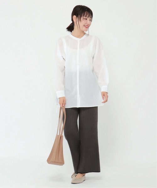 ikka（イッカ）の「ヘリンボーンニットパンツ（その他パンツ・レディース・チャコールグレー/ベージュ・M）」の15枚目の写真