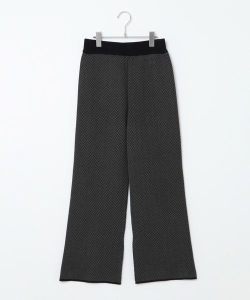 ikka（イッカ）の「ヘリンボーンニットパンツ（その他パンツ・レディース・チャコールグレー/ベージュ・M）」の9枚目の写真