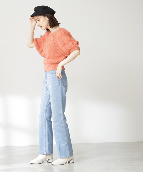 N.（N. Natural Beauty Basic）（エヌエヌナチュラルビューティーベーシック）の「◆モヘア混コンパクトニット（ニット/セーター・レディース・オフホワイト/ブルー/ピンク・MEDIUM）」の11枚目の写真