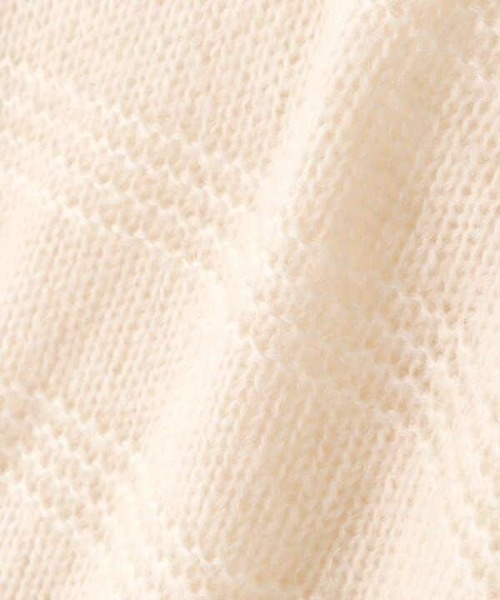 N.（N. Natural Beauty Basic）（エヌエヌナチュラルビューティーベーシック）の「◆モヘア混コンパクトニット（ニット/セーター・レディース・オフホワイト/ブルー/ピンク・MEDIUM）」の15枚目の写真