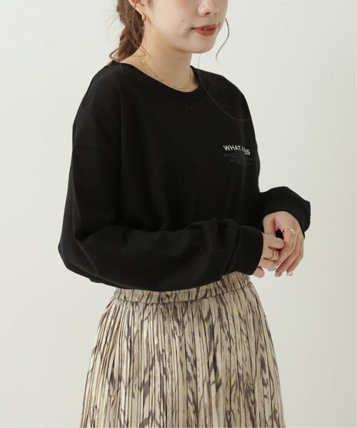 RAY CASSIN（レイカズン）の「ロゴプリントT（Tシャツ/カットソー・レディース・ブラック/ベージュ/オフホワイト・FREE）」の4枚目の写真