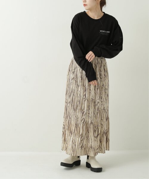 RAY CASSIN（レイカズン）の「ロゴプリントT（Tシャツ/カットソー・レディース・ブラック/ベージュ/オフホワイト・FREE）」の16枚目の写真