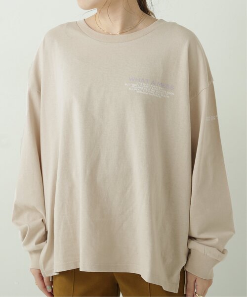 RAY CASSIN（レイカズン）の「ロゴプリントT（Tシャツ/カットソー・レディース・ブラック/ベージュ/オフホワイト・FREE）」の18枚目の写真