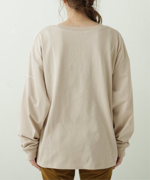 RAY CASSIN（レイカズン）の「ロゴプリントT（Tシャツ/カットソー・レディース・ブラック/ベージュ/オフホワイト・FREE）」の5枚目の写真