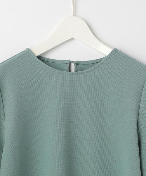 closet story（クローゼットストーリー）の「＜closet story（クローゼットストーリー）＞ピケ タックスリーブ カットソー（Tシャツ/カットソー・レディース・ネイビー/オフホワイト/ライム・FREE）」の15枚目の写真