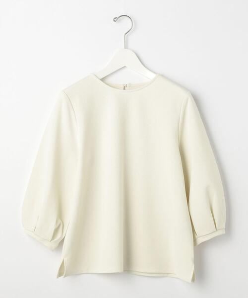 closet story（クローゼットストーリー）の「＜closet story（クローゼットストーリー）＞ピケ タックスリーブ カットソー（Tシャツ/カットソー・レディース・ネイビー/オフホワイト/ライム・FREE）」の21枚目の写真