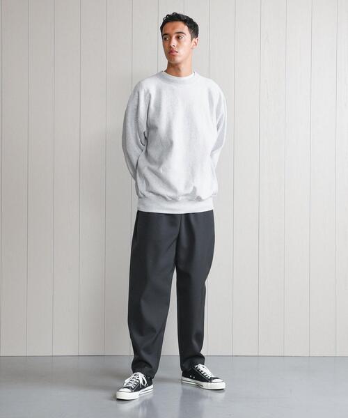 H　BEAUTY&YOUTH UNITED ARROWS（エイチビューティーアンドユースユナイテッドアローズ）の「＜H＞SWEAT CREW NECK PULLOVER/スウェット（スウェット・メンズ・オリーブ/グレー/ベージュ・S/M/L）」の9枚目の写真