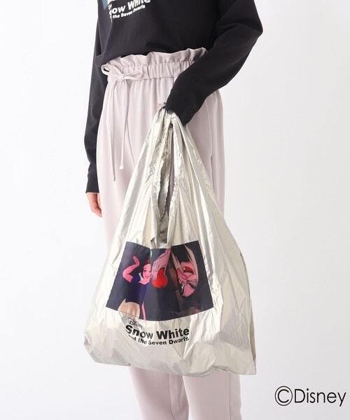 SOUP（スープ）の「◆ディズニー プリンセス ヴィランズ/メタリックマルシェバッグ（トートバッグ・レディース・サックスブルー/ブラック/シルバー/ゴールド・00）」の7枚目の写真