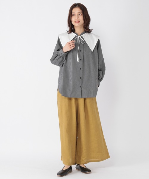 studio CLIP（スタディオクリップ）の「【キナリノ掲載商品】マルチウェイヴィンテージブラウス（シャツ/ブラウス・レディース・その他2/その他1/オフホワイト・LARGE/MEDIUM）」の6枚目の写真