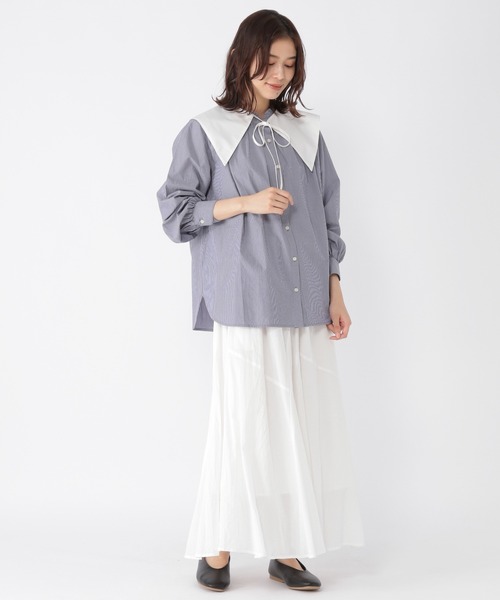 studio CLIP（スタディオクリップ）の「【キナリノ掲載商品】マルチウェイヴィンテージブラウス（シャツ/ブラウス・レディース・その他2/その他1/オフホワイト・LARGE/MEDIUM）」の8枚目の写真