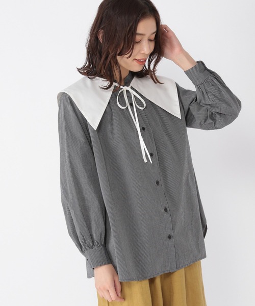 studio CLIP（スタディオクリップ）の「【キナリノ掲載商品】マルチウェイヴィンテージブラウス（シャツ/ブラウス・レディース・その他2/その他1/オフホワイト・LARGE/MEDIUM）」の10枚目の写真