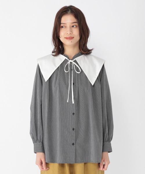 studio CLIP（スタディオクリップ）の「【キナリノ掲載商品】マルチウェイヴィンテージブラウス（シャツ/ブラウス・レディース・その他2/その他1/オフホワイト・LARGE/MEDIUM）」の12枚目の写真