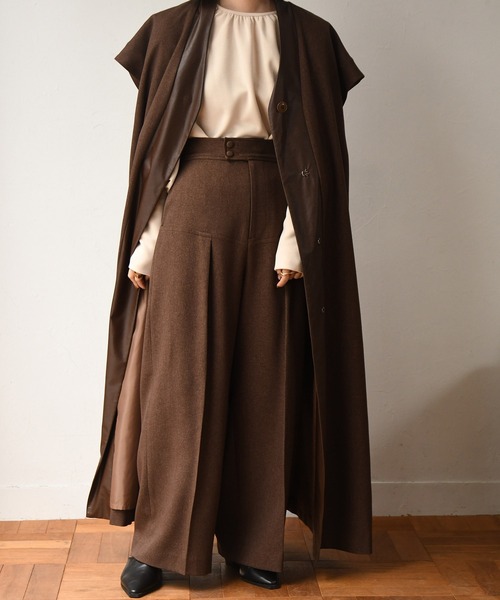 I_am（アイアム）の「bicolor long vest（ベスト・レディース・ブラック/ブラウン・FREE）」の20枚目の写真