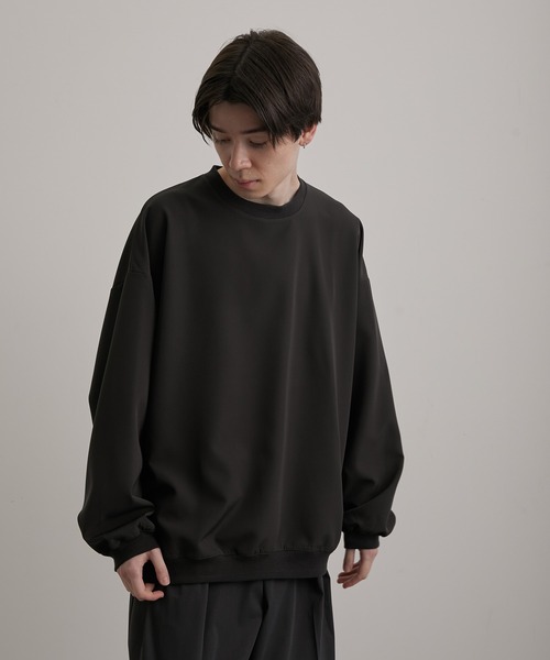 JUNRED(ジュンレッド)の「スムースタッチL/Sプルオーバー(Tシャツ/カットソー・メンズ・ホワイト/ブラック/グレー/ブルー/スミクロ・S/M/L)」の4枚目の写真