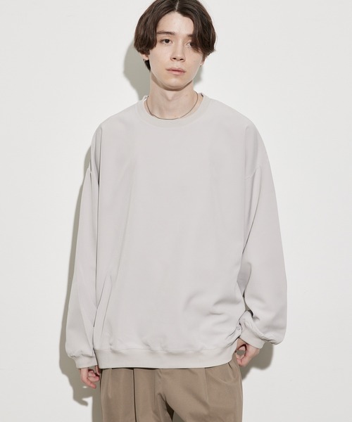 JUNRED(ジュンレッド)の「スムースタッチL/Sプルオーバー(Tシャツ/カットソー・メンズ・ホワイト/ブラック/グレー/ブルー/スミクロ・S/M/L)」の13枚目の写真