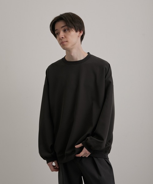 JUNRED(ジュンレッド)の「スムースタッチL/Sプルオーバー(Tシャツ/カットソー・メンズ・ホワイト/ブラック/グレー/ブルー/スミクロ・S/M/L)」の15枚目の写真