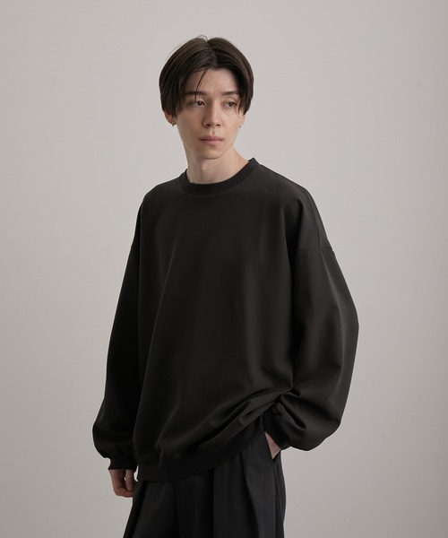 JUNRED(ジュンレッド)の「スムースタッチL/Sプルオーバー(Tシャツ/カットソー・メンズ・ホワイト/ブラック/グレー/ブルー/スミクロ・S/M/L)」の16枚目の写真