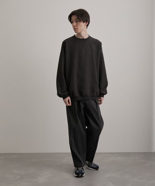 JUNRED(ジュンレッド)の「スムースタッチL/Sプルオーバー(Tシャツ/カットソー・メンズ・ホワイト/ブラック/グレー/ブルー/スミクロ・S/M/L)」の17枚目の写真