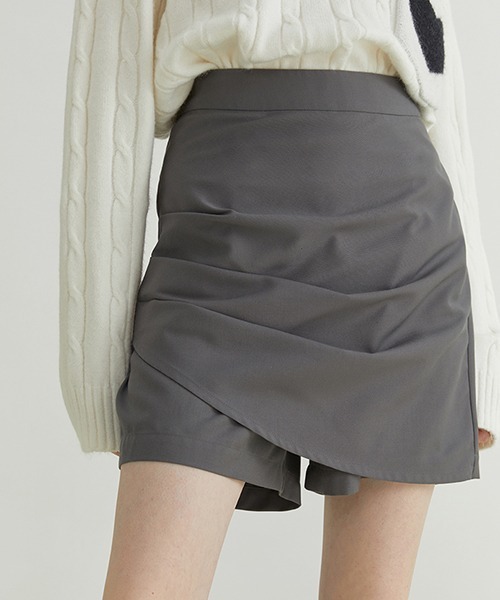 Fano Studios（ファノ ストゥディオズ）の「【Fano Studios】Wrap culottes FQ21B007（その他パンツ・レディース・グレー・M/S/L）」の6枚目の写真